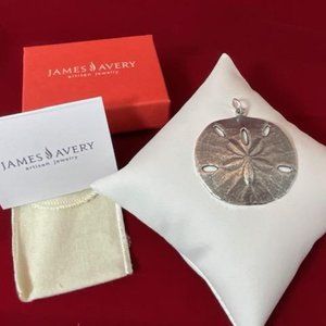 James Avery RETIED Sterling Silver LARGE 2" Sand Dollar Pendant